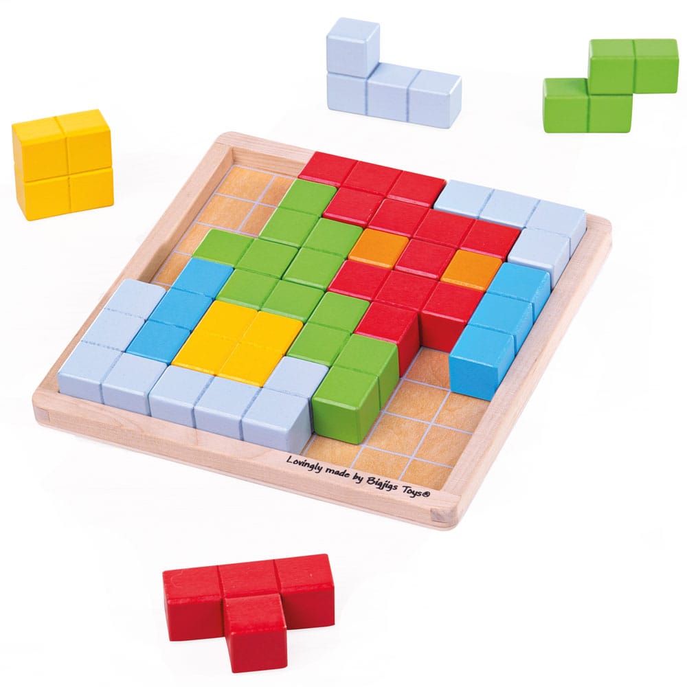 Jeu de puzzle de blocs de motifs