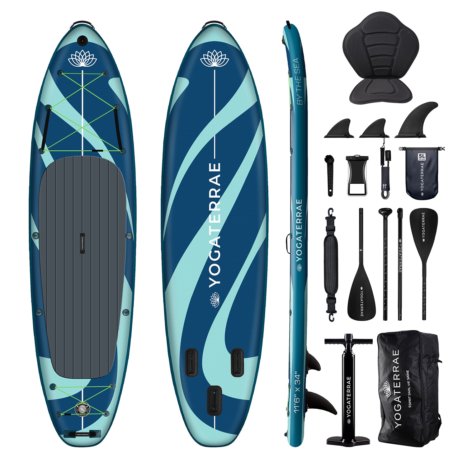 Stand up paddle 11'6'' lakes-yoga-kayak