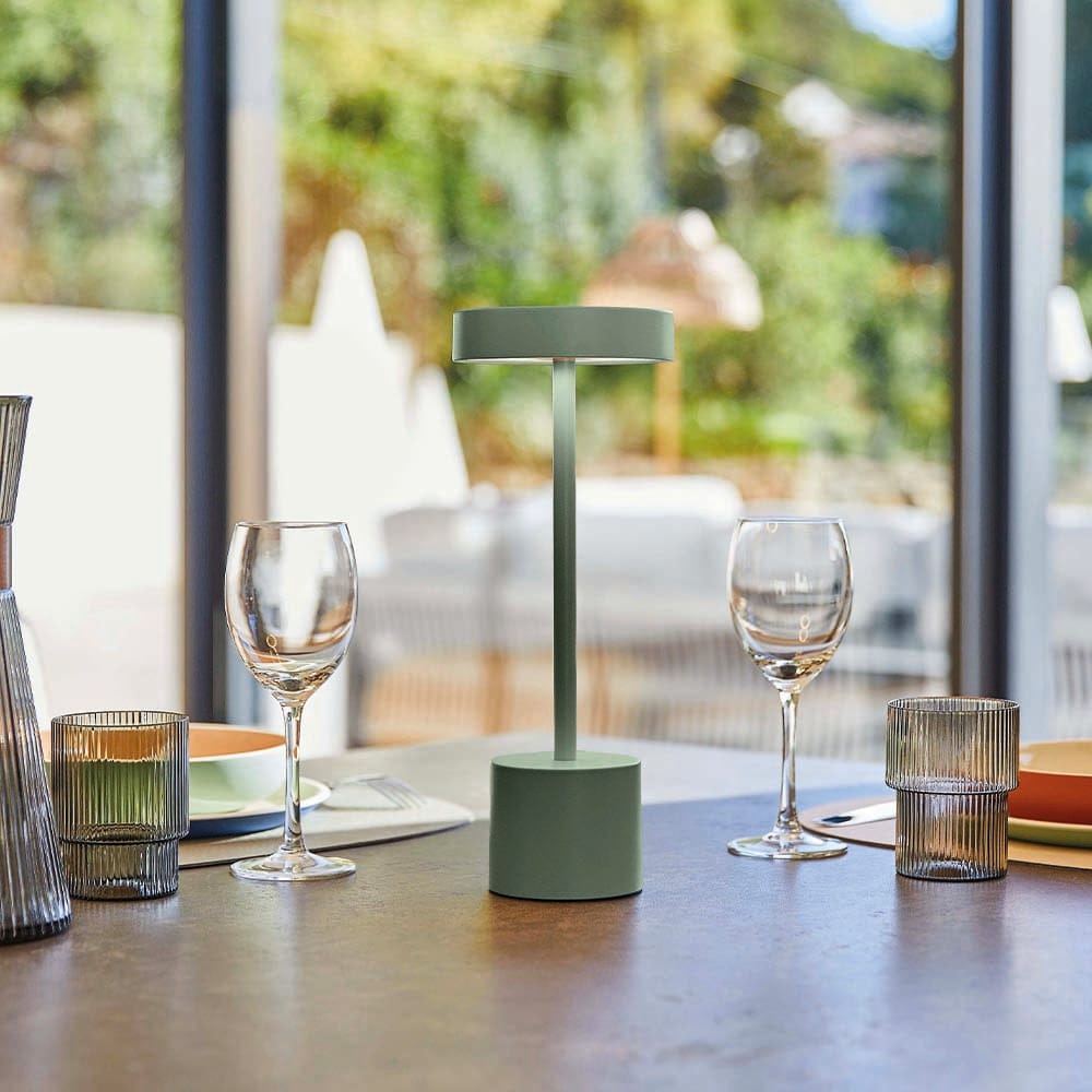 Lampe de table sans fil led roby olive