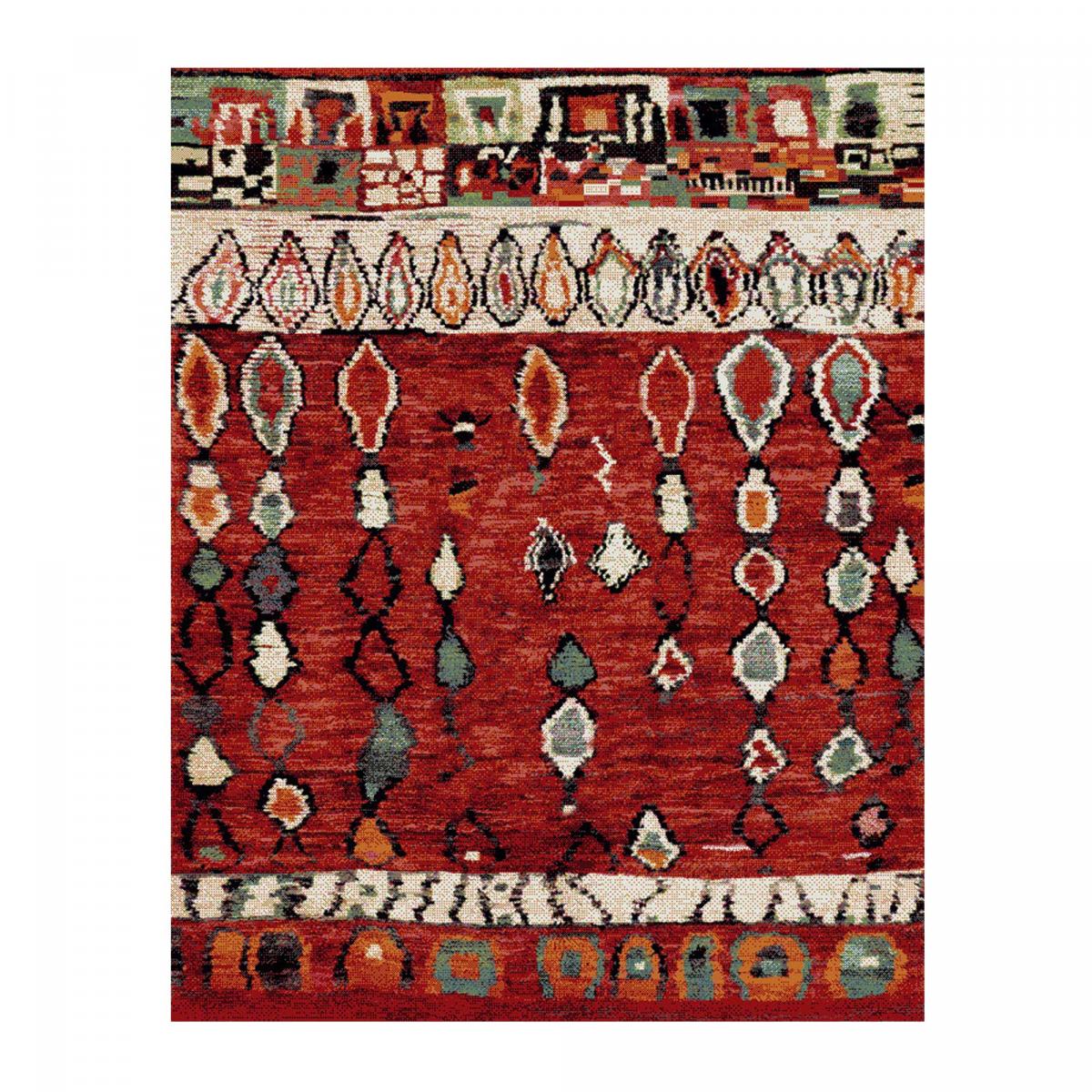 Tapis berbère style 160x230 rouge