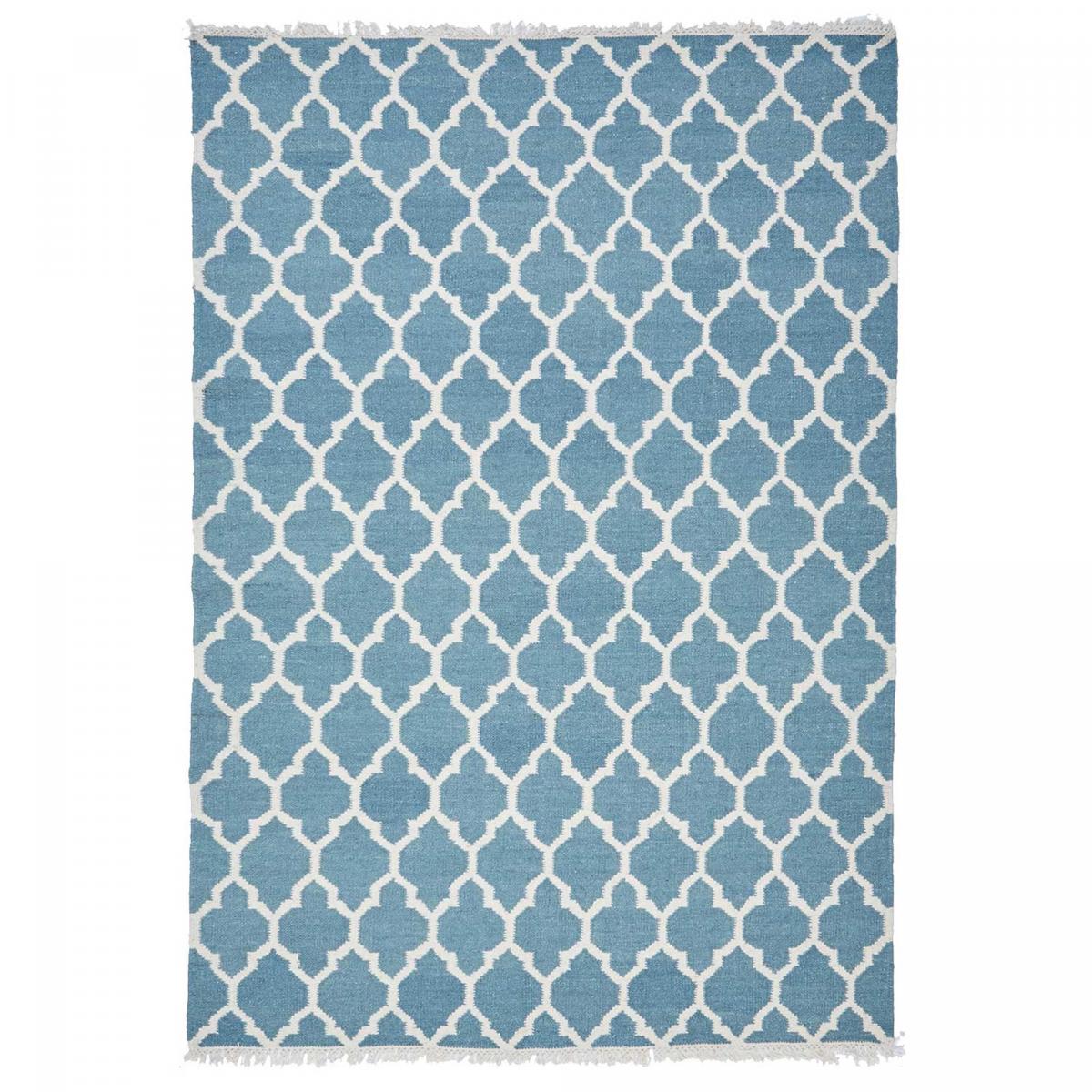 Tapis kilim 140x190 bleu