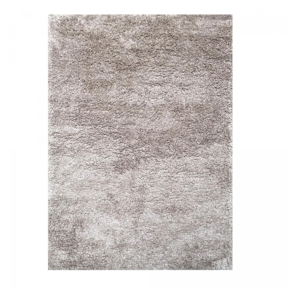 Tapis shaggy 200x290 argent