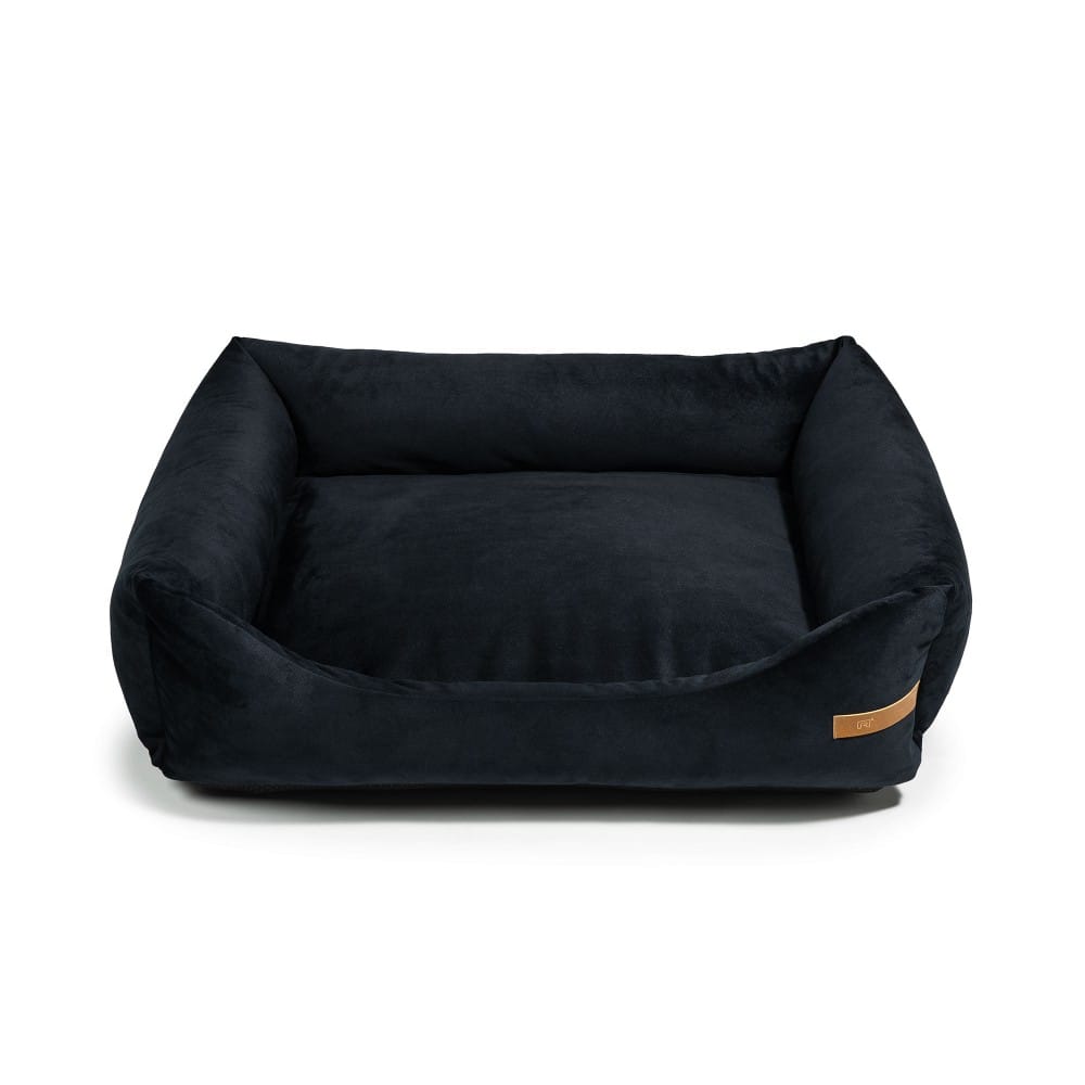 Ecow, panier chien velours noir l