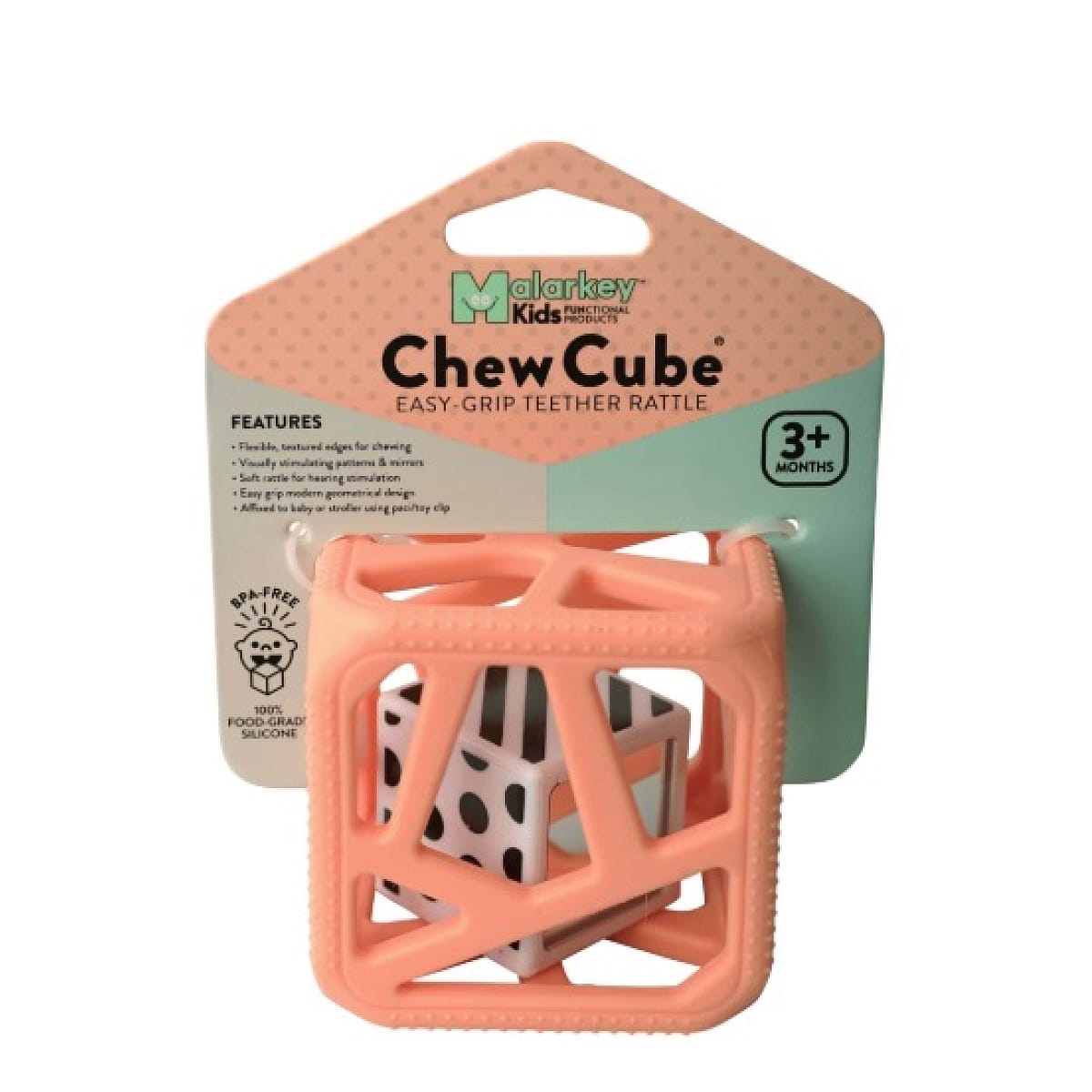 Hochet cube de dentitionpeche