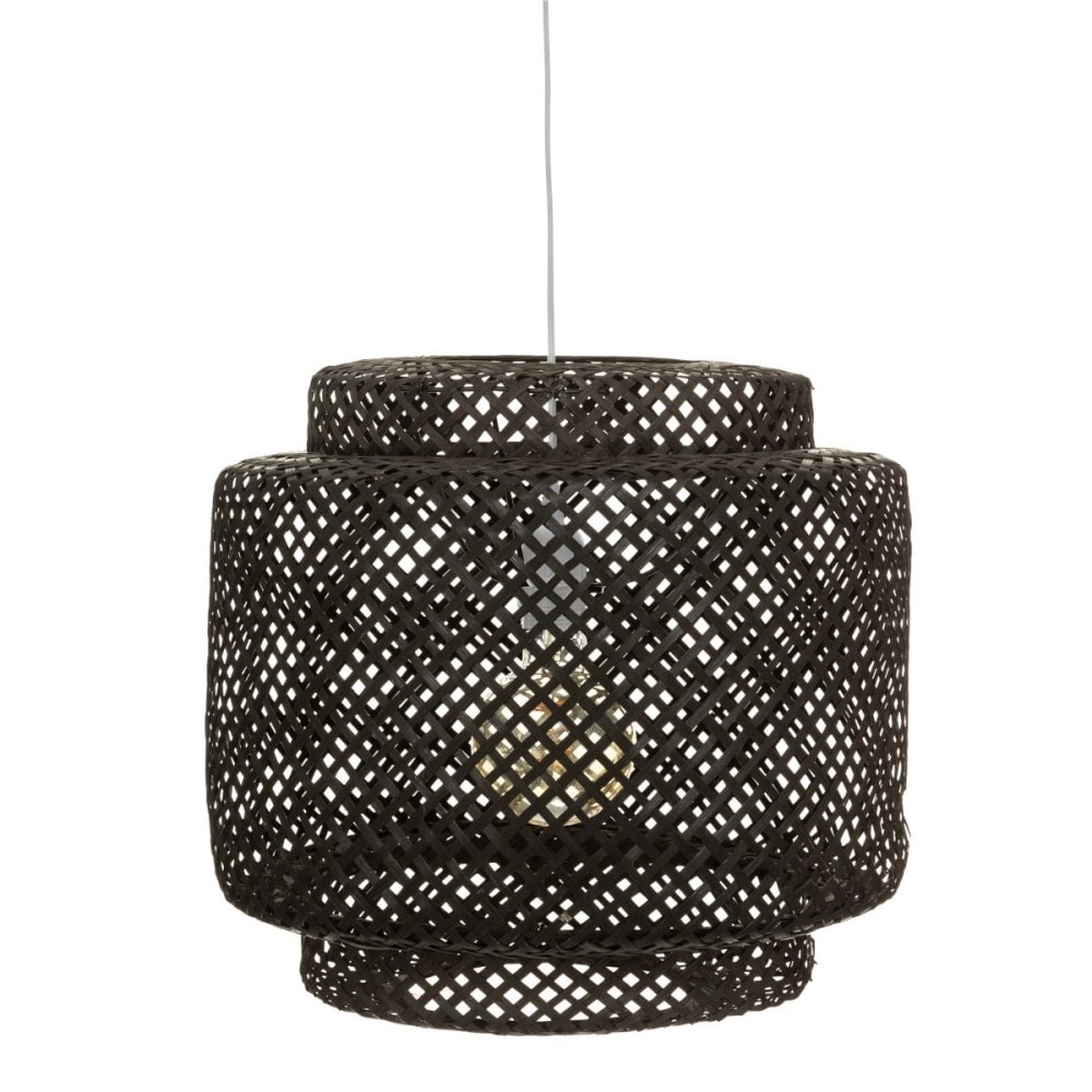 Suspension bambou noir liby diam 40 cm