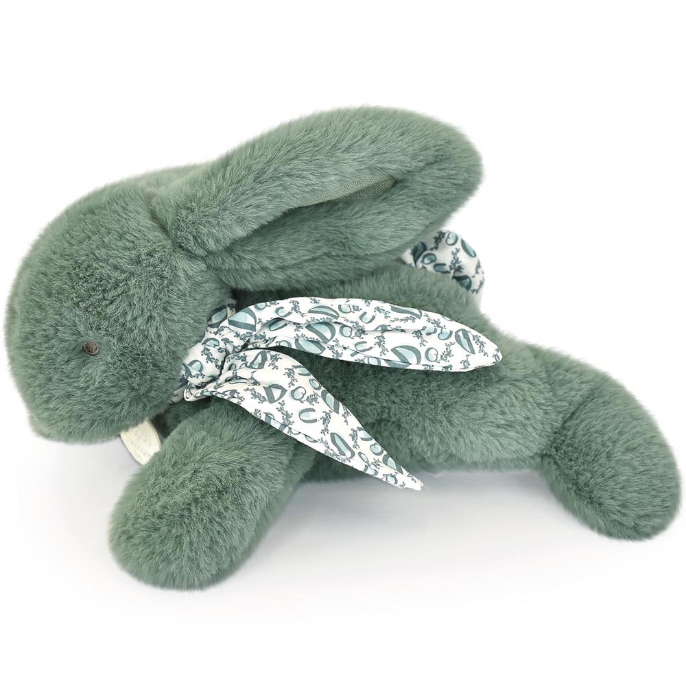 Peluche lapin vert sauge 25 cm