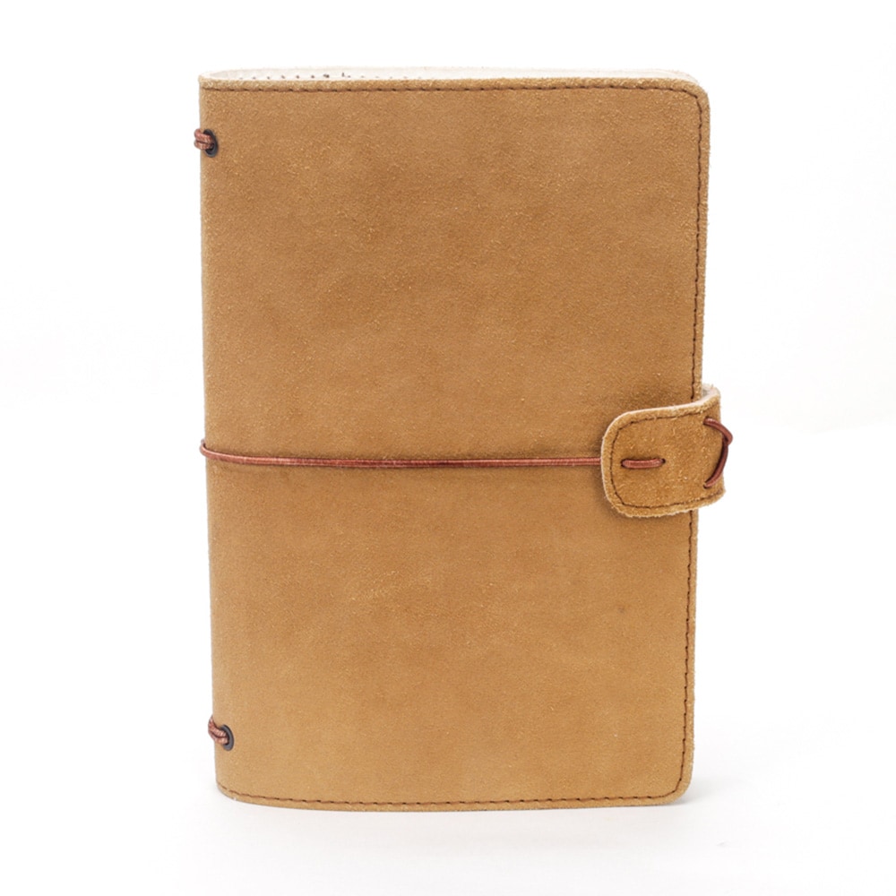 Carnet cuir élastique néha camel