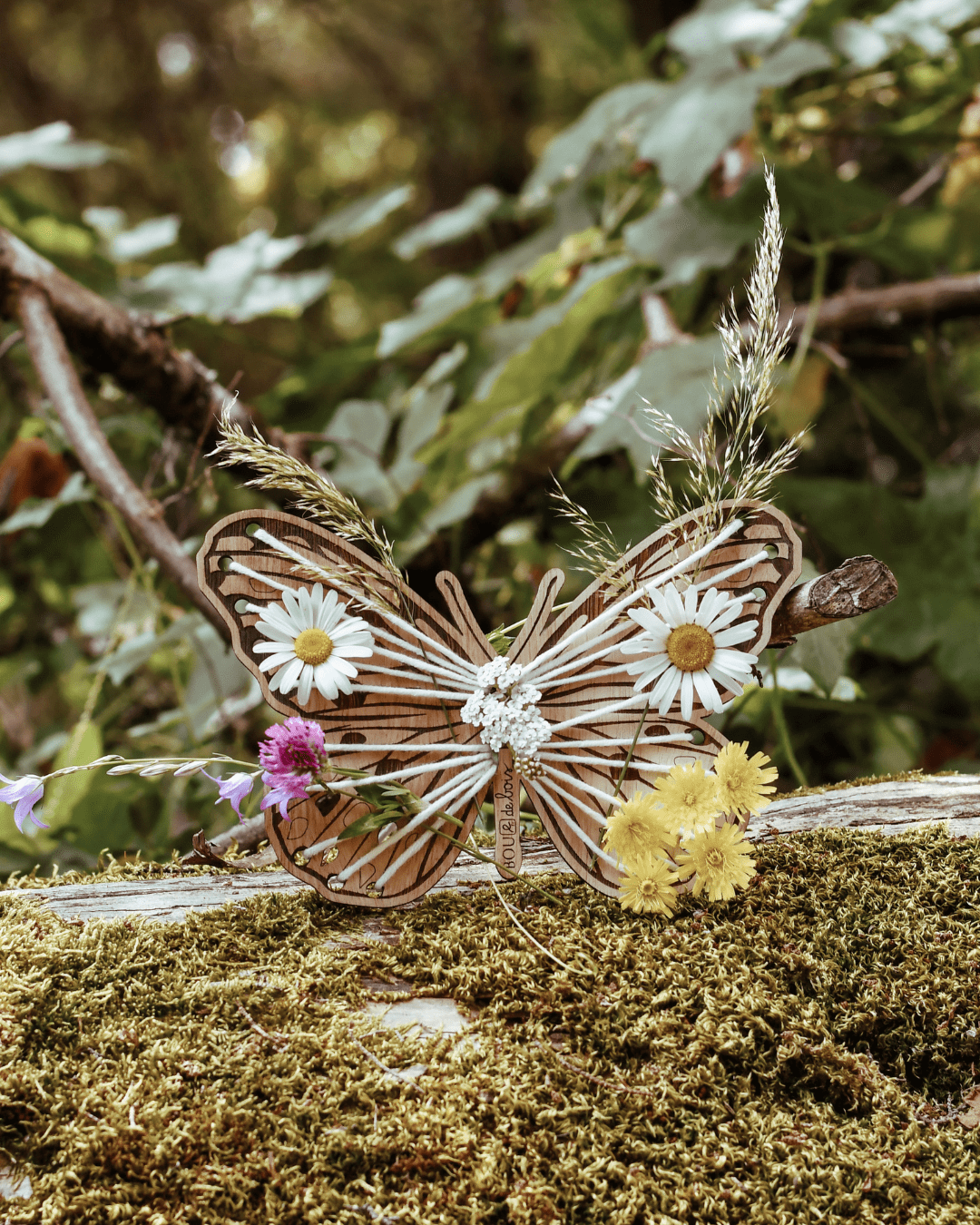 Papillon à tisser - atelier nature