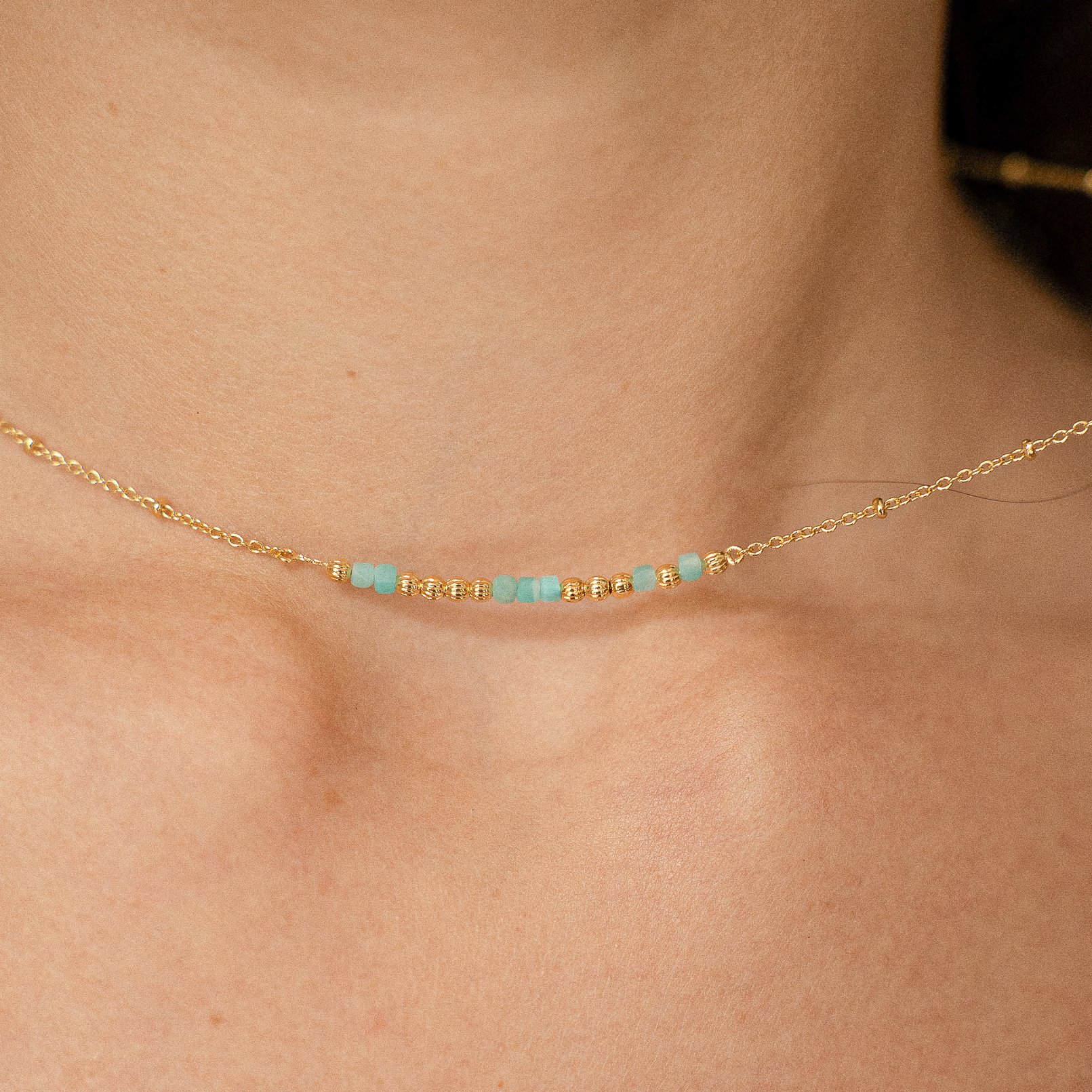 Collier message âme sœur - bleu