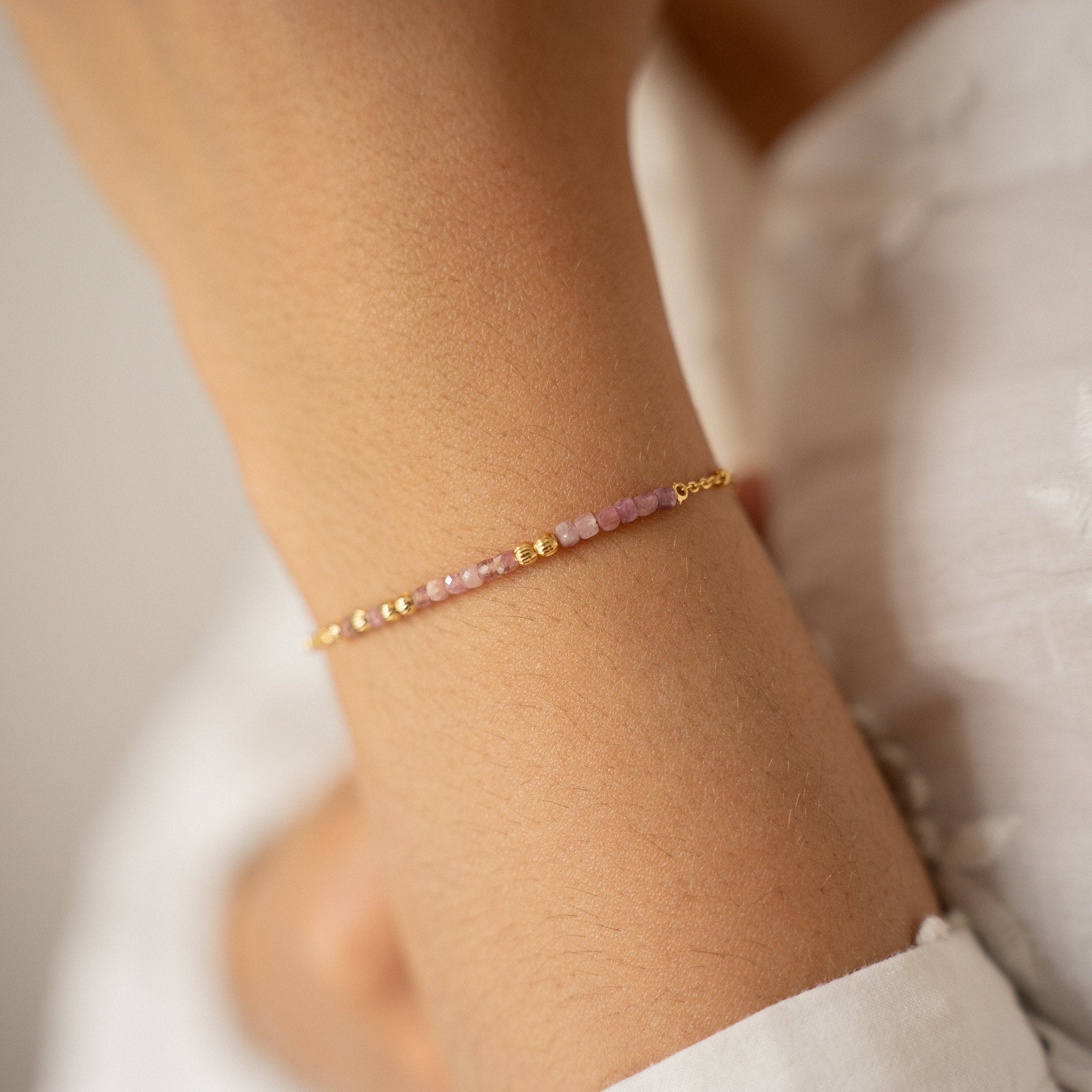 Bracelet message mon amour - rose