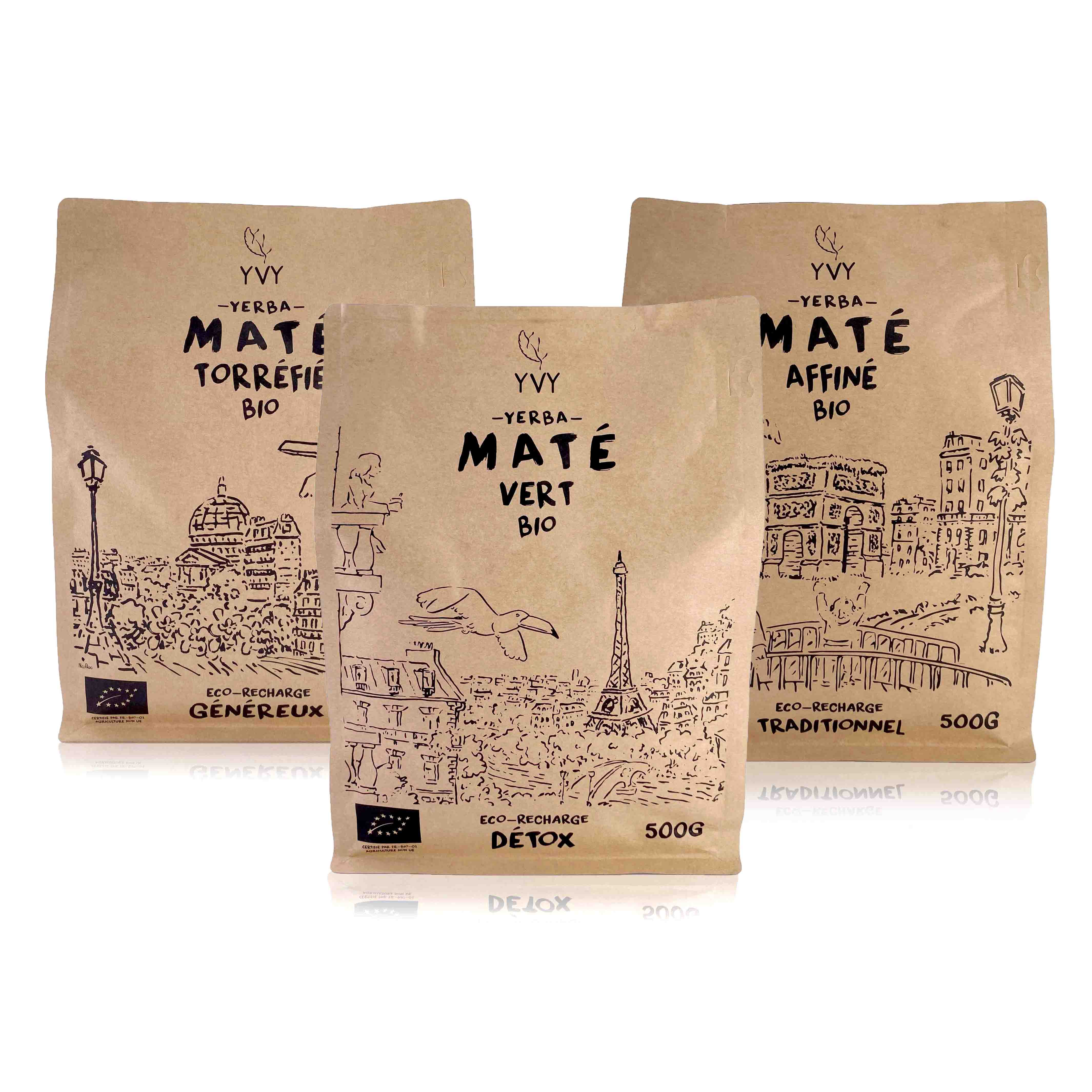 Lot maté découverte bio - 3x500g