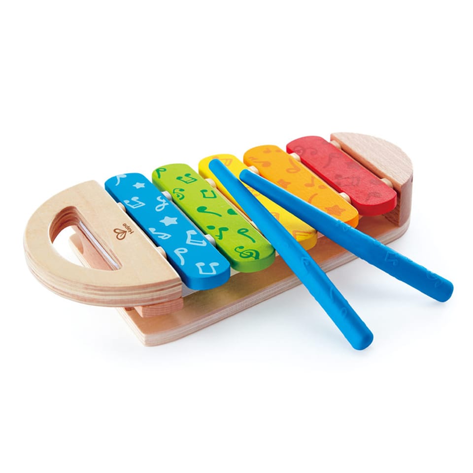 Xylophone avec baguettes arc-en-cie