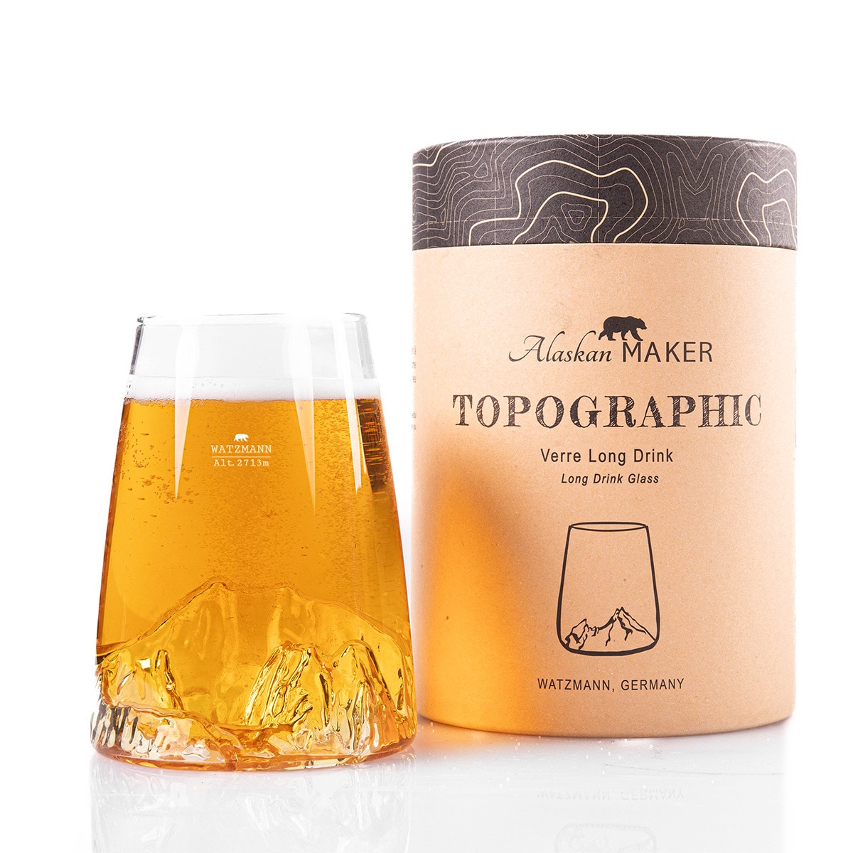 Verre design topographic : watzmann