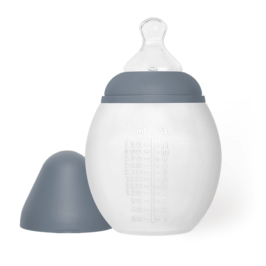 Biberon élhée silicone blue grey 330ml