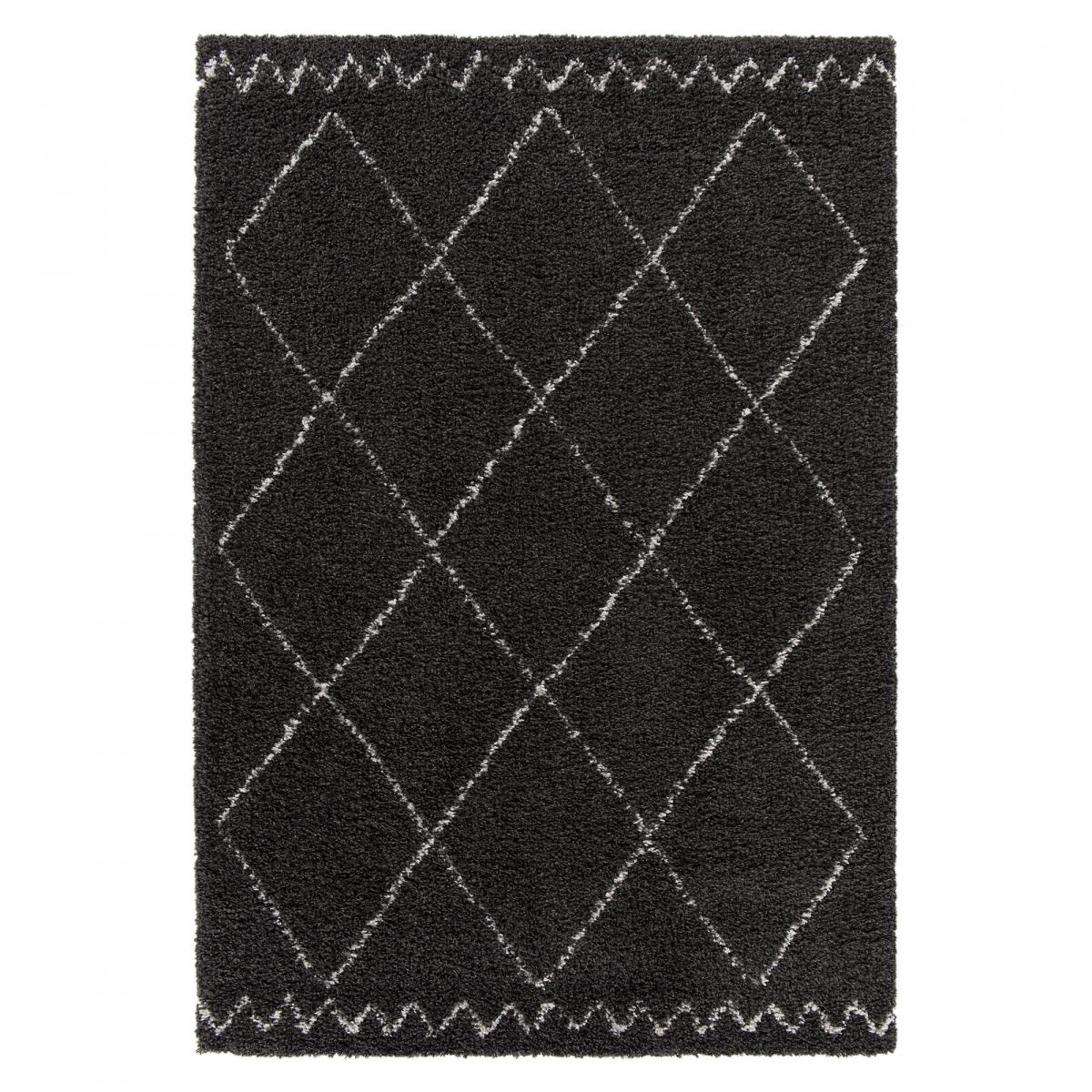 Tapis shaggy 160x230 noir