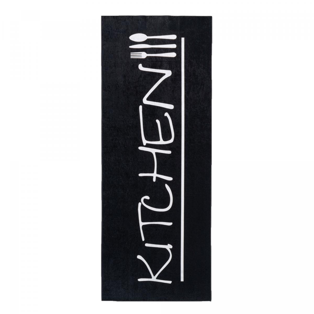 Tapis de cuisine 50x80 noir