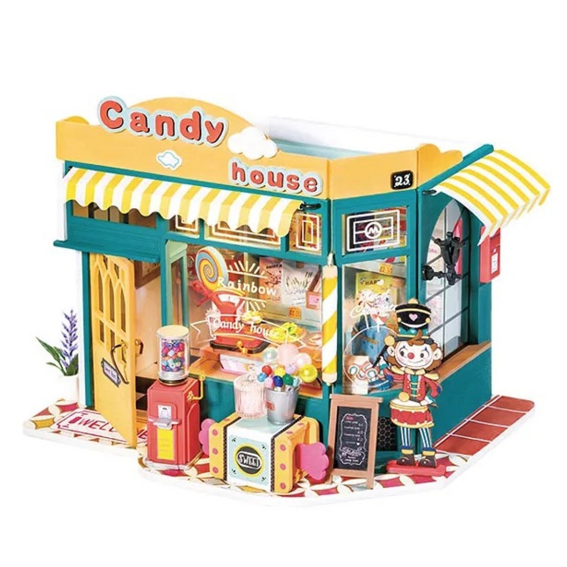 Maquette rainbow candy house