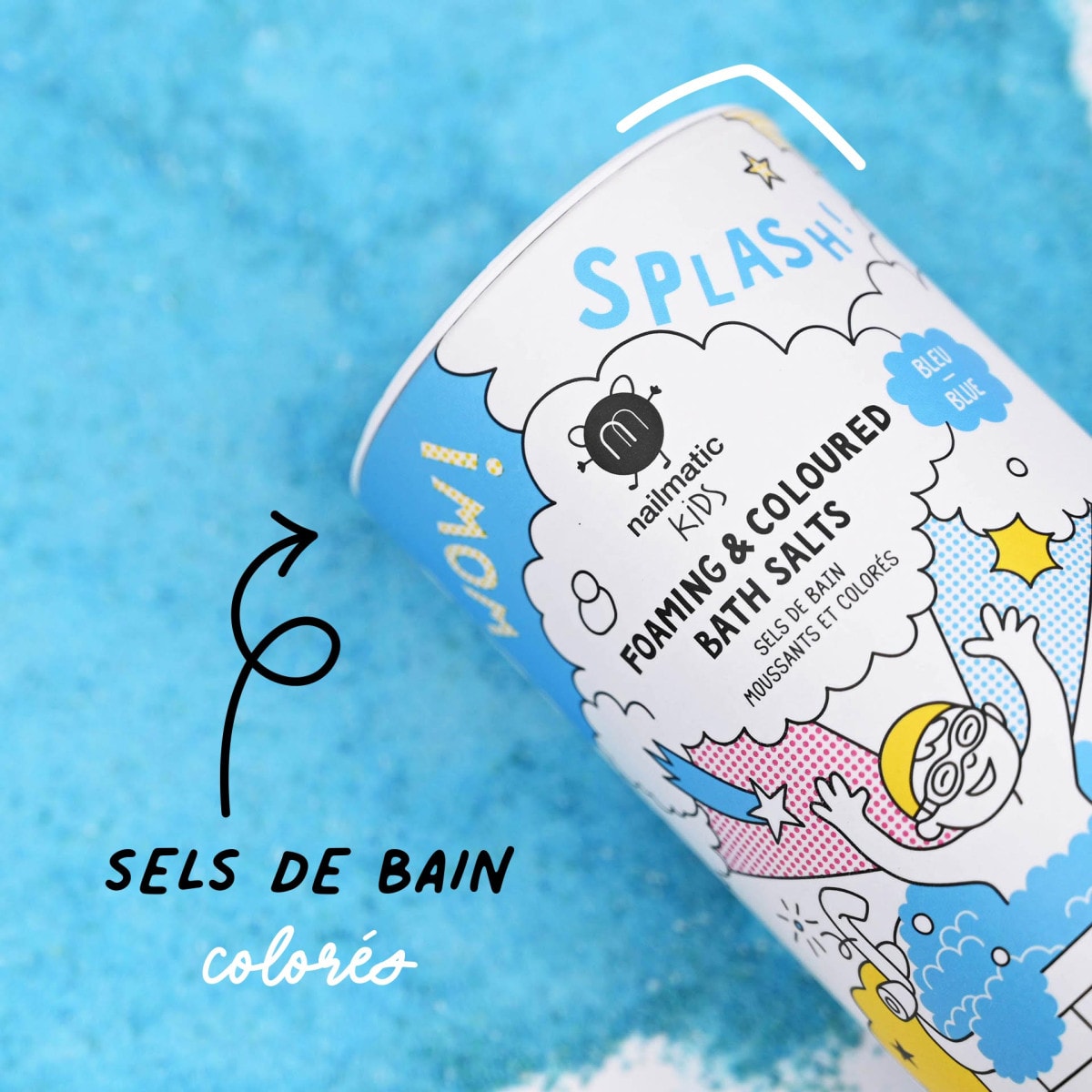 Sels de bain - bleu