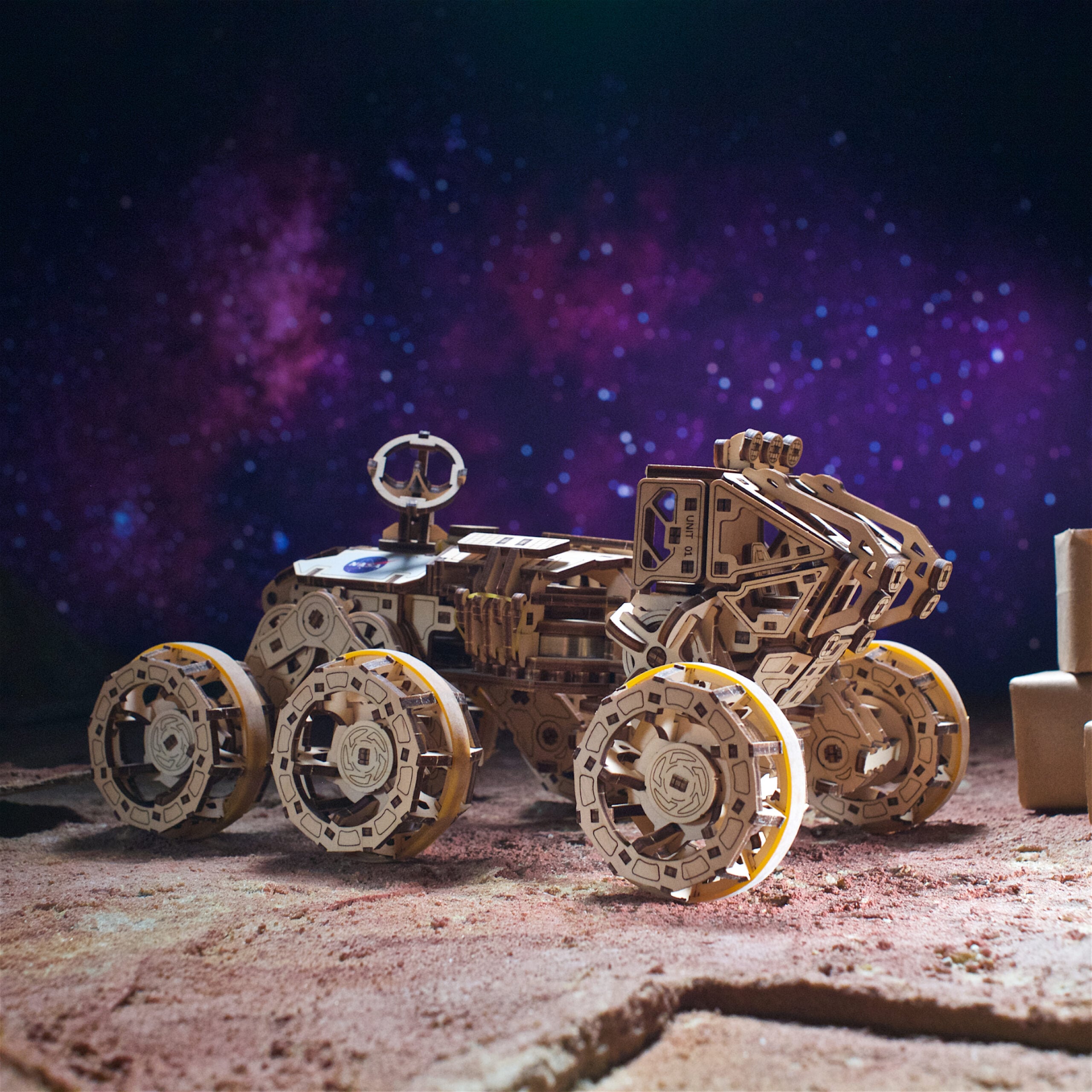 Mars rover habité puzzle 3d bois