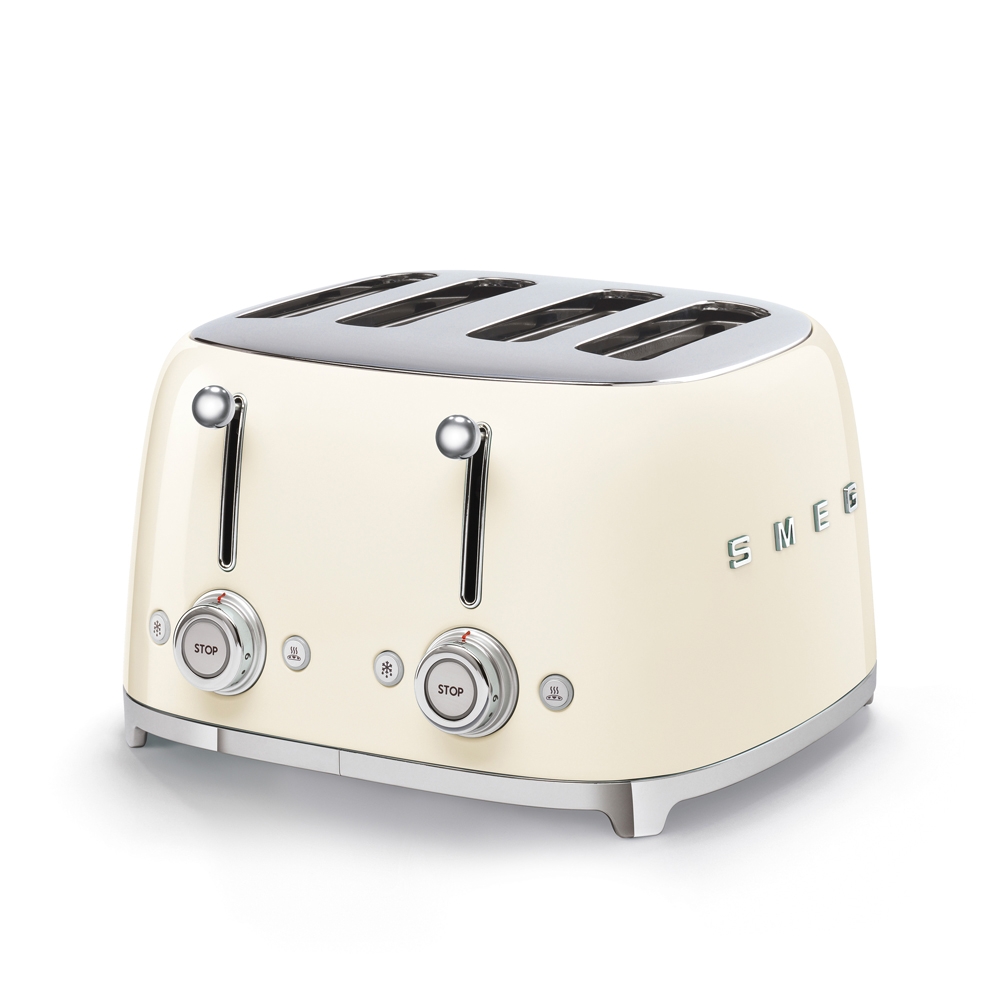 Toaster 4 tranches crème - smeg