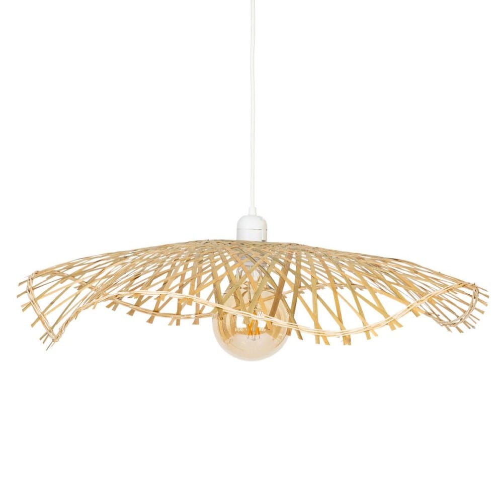 Suspension diam 58cm en bambou naturel