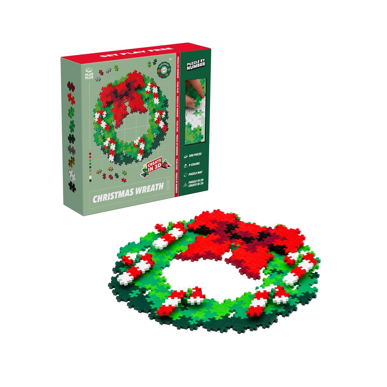 Puzzle couronne noël 500 pcs plus plus