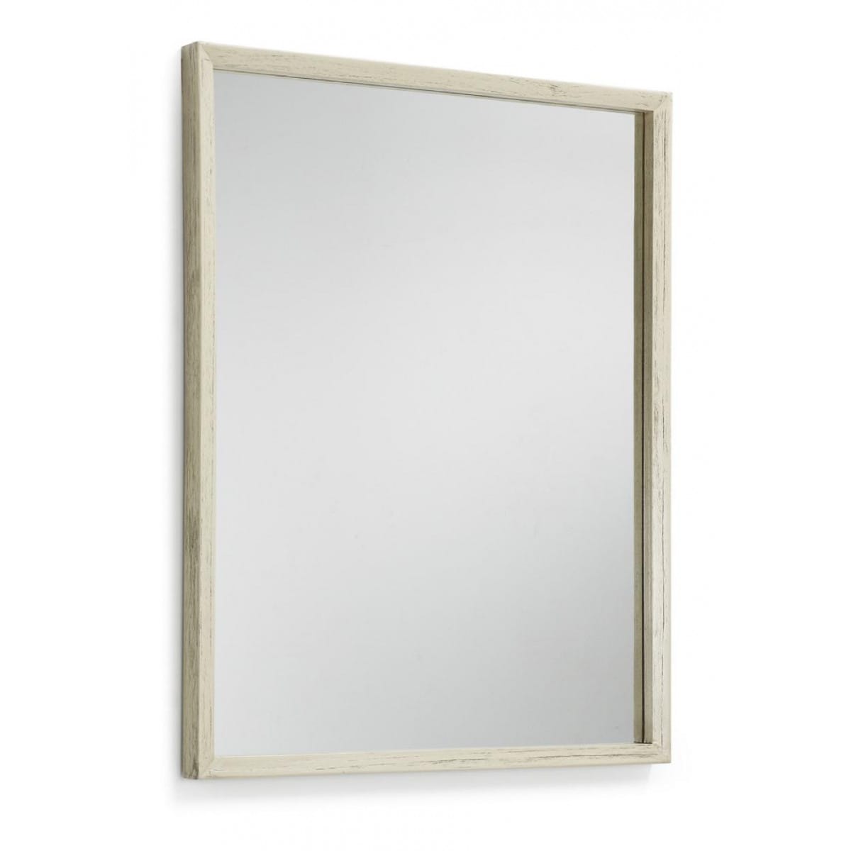 Grand miroir bois blanc 80x100cm -