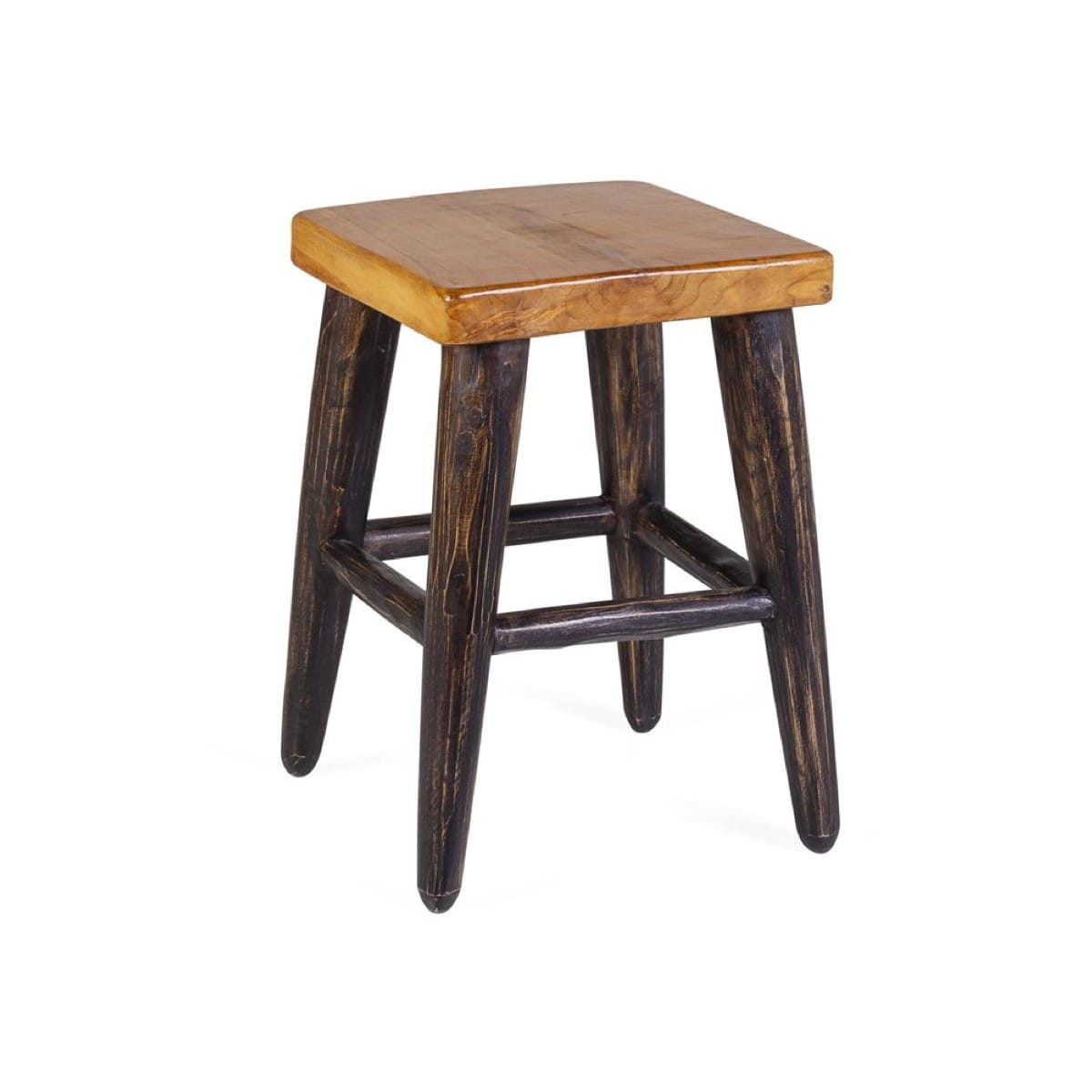 Tabouret bois marron 30x30x45cm -