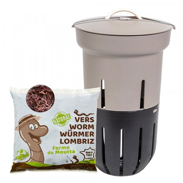 Lombricomposteur gris à enterrer 12l