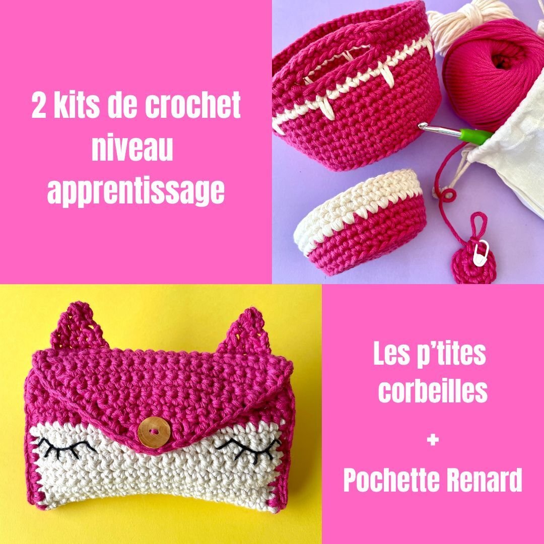 Kit de crochet :2 kits apprentissage