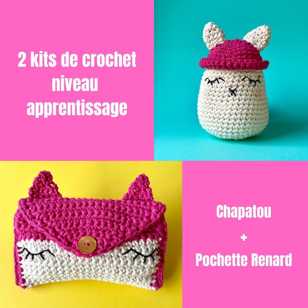 Kit de crochet :2 kits apprentissage