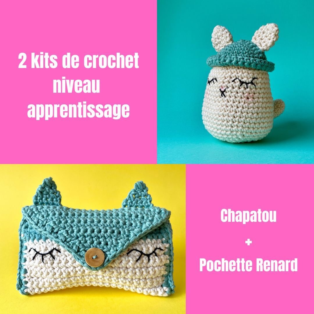 Kit de crochet :2 kits apprentissage