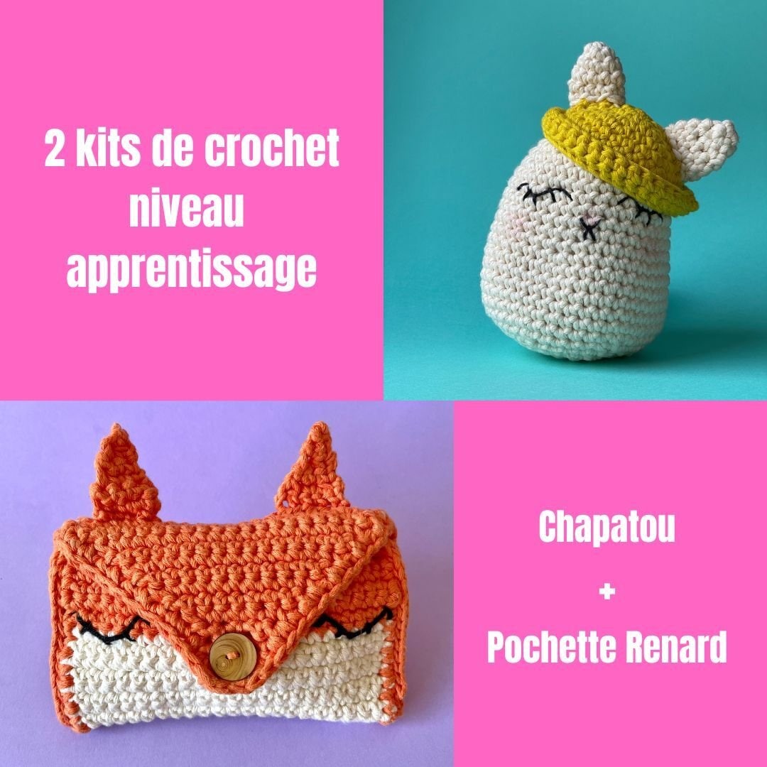 Kit de crochet :2 kits apprentissage