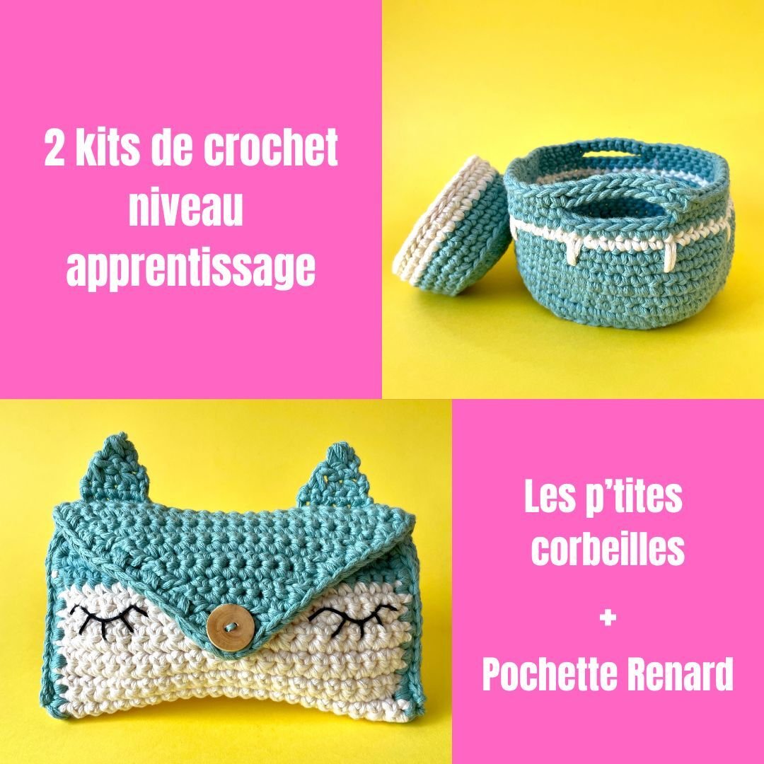 Kit de crochet :2 kits apprentissage