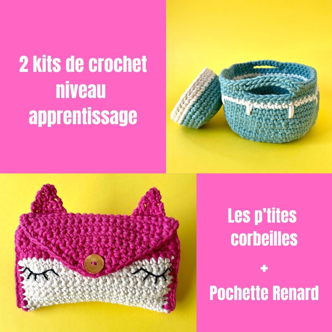 Kit de crochet :2 kits apprentissage