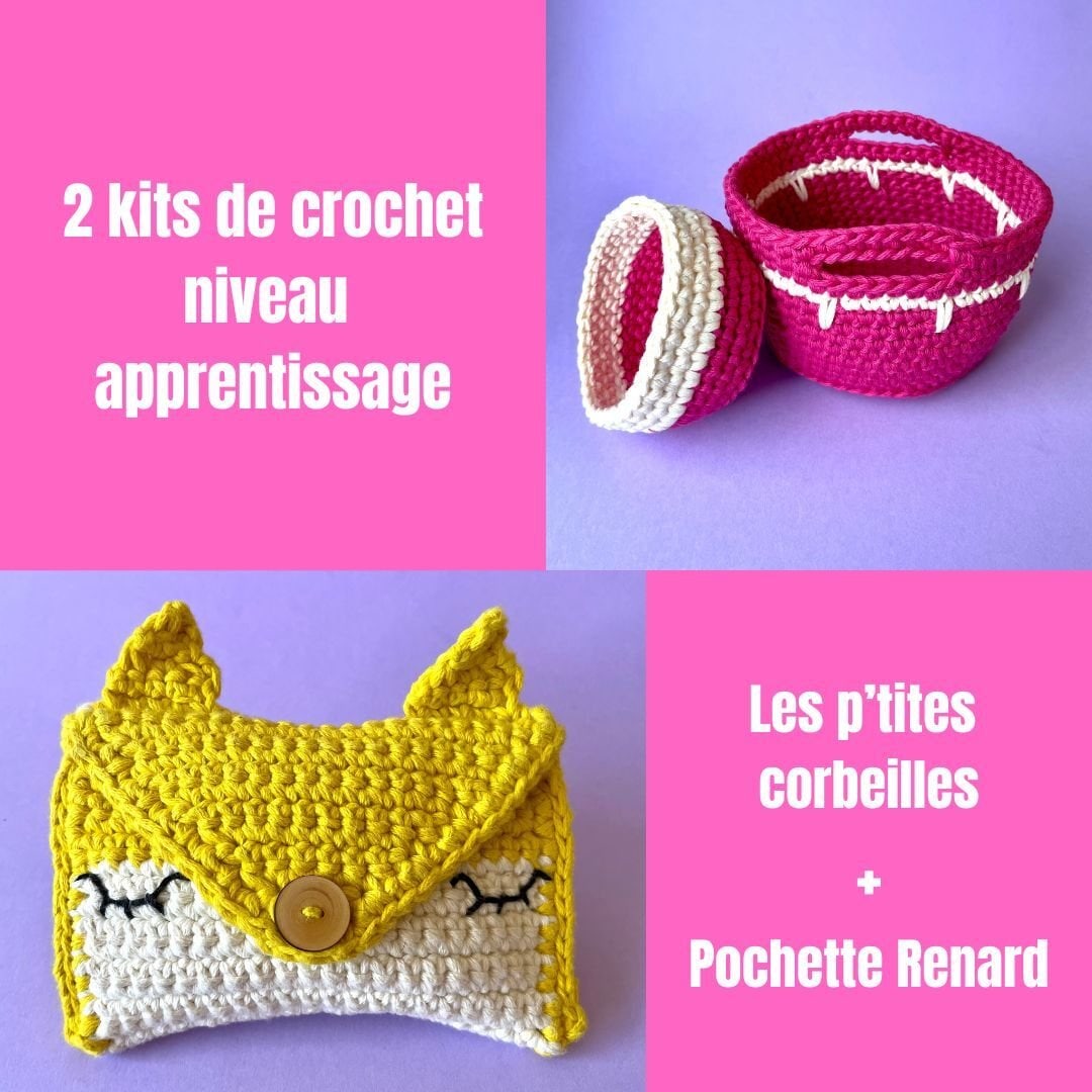 Kit de crochet :2 kits apprentissage