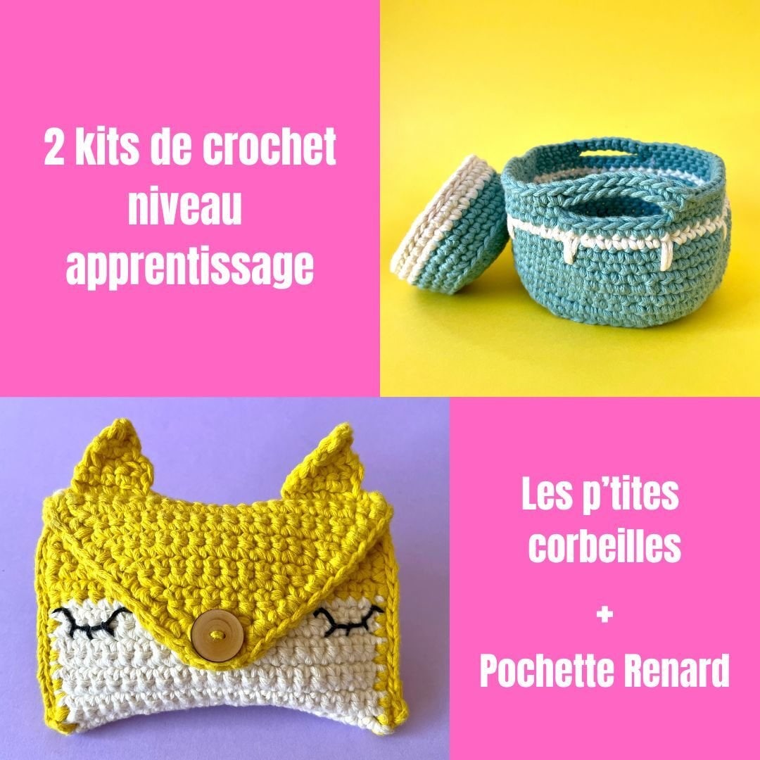 Kit de crochet :2 kits apprentissage