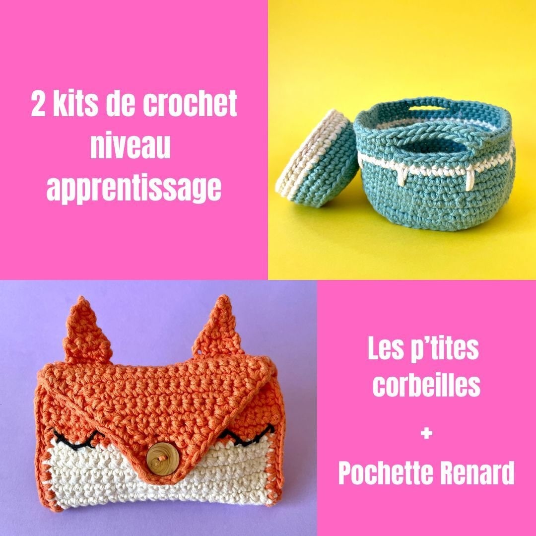 Kit de crochet :2 kits apprentissage