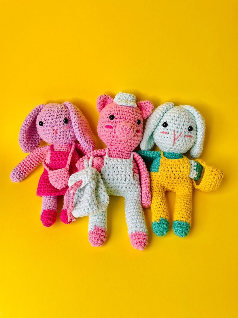 Kit de crochet: les 3 amis