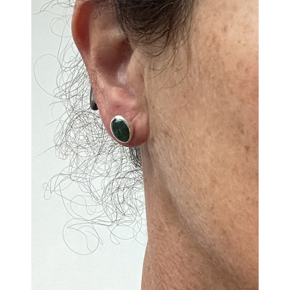 Boucles d'oreille malachite