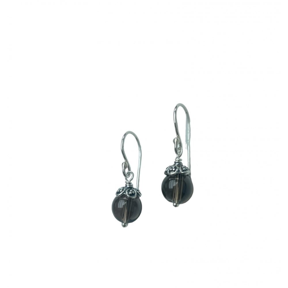 Boucles d'oreilles  smoky quartz