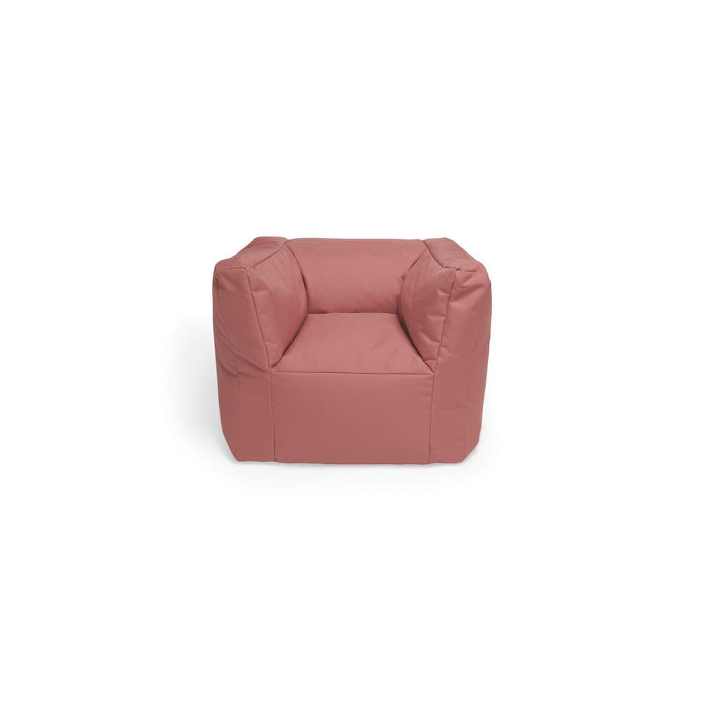 Fauteuil pouf enfant rose doux