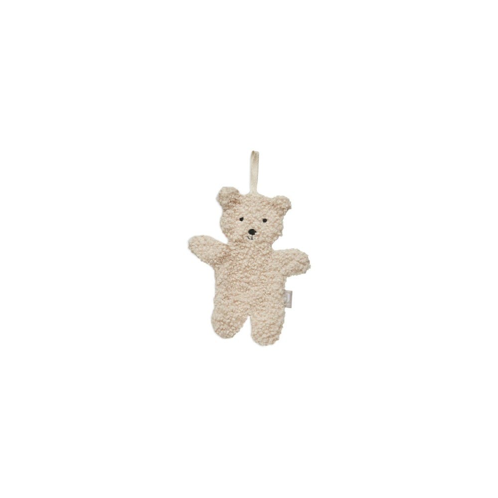 Attache sucette teddy bear naturel