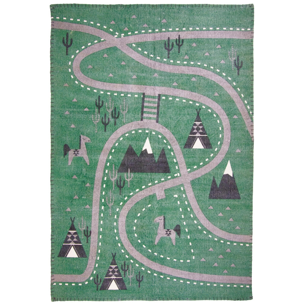 Tapis coton little western par nattiot