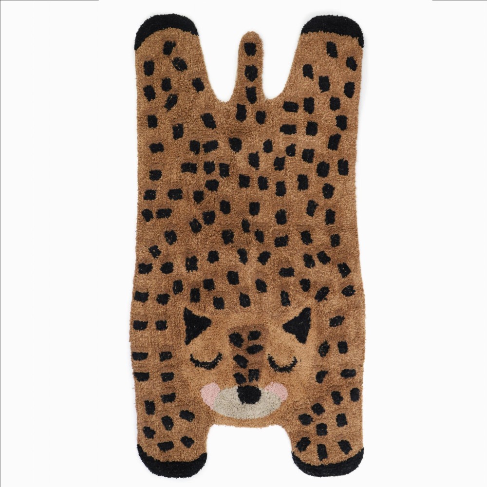 Tapis coton petit guépard par nattiot