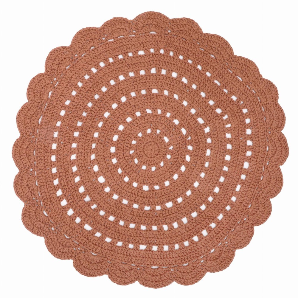 Tapis coton alma ambre par nattiot - ø 1