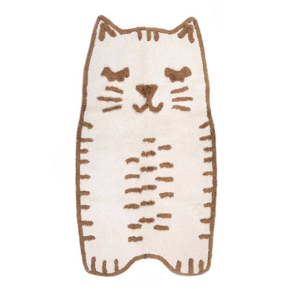 Tapis coton chat little charlie par natt