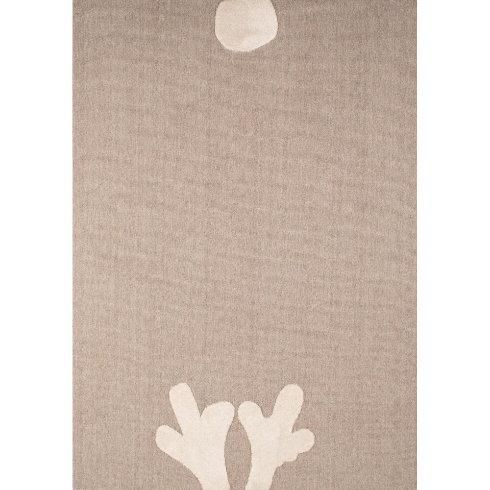 Tapis enfant cerf beige par nazar rugs -