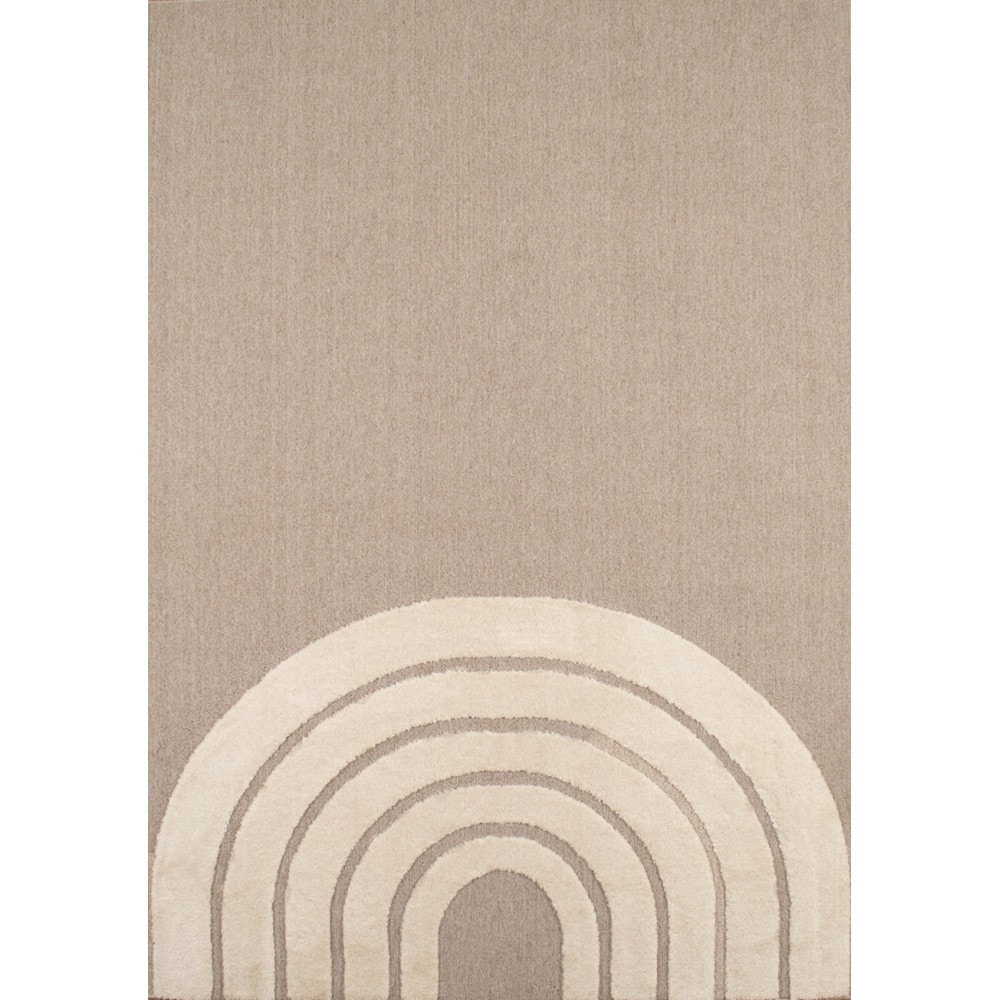 Tapis enfant arc en ciel beige par nazar