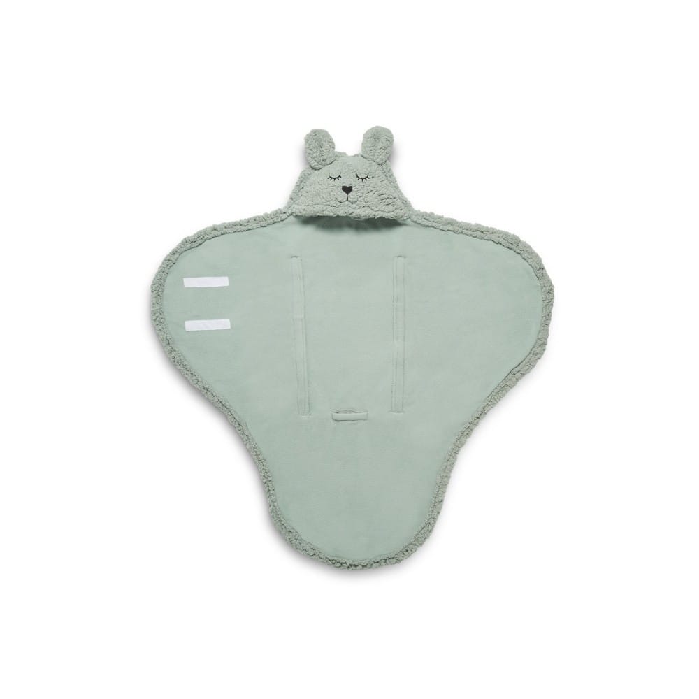 Couverture portefeuille bunny vert poudr